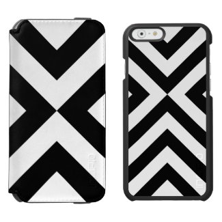 Black and White Chevrons Pattern Incipio Watson™ iPhone 6 Wallet Case