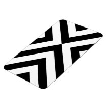Black and White Chevrons Flexible Magnet