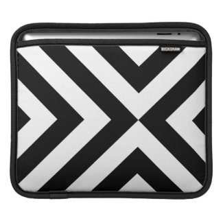 Black and White Chevrons Sleeves For iPads