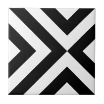Black and White Chevrons tiles