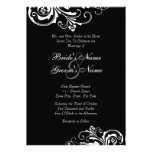 Black and White Chic Wedding Invitation