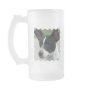 Black and White Chihuahua Frosted Beer Mug