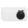 Black and White Christmas Pudding. Picture Card