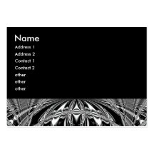 black and white circle business card