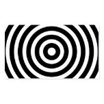Black and White Circles Business Card Template