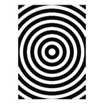 Black and White Circles invitations