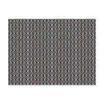 black and white circular pattern postcards