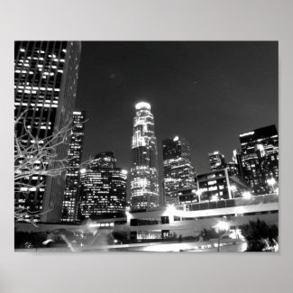 Black And White Cityscape 13 Poster