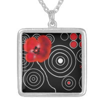 Black-and-white color creation, necklace amulet