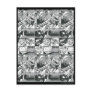 Black and White Comic Pattern Post Cards