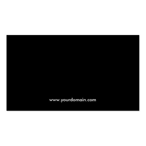 Black and White Contemporary Business Cards (back side)