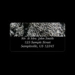 Black and White Coral Address Label