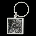 Black and White Coral Keychain