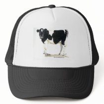black and white cow baseball cap mesh hats
