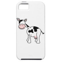 Black and White Cow Cartoon. iPhone 5 Cover