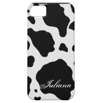 Black and White Cow Hide Pattern iPhone 5 Case casemate cases