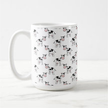 Black and White Cow Pattern. Coffee Mug