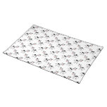Black and White Cow Pattern. Placemats