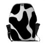 Black and White Cow Print Messenger Bag