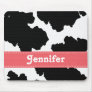 Black and White Cow Print Mouse Pad