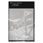 Black and White Crucifix Scene Stationery