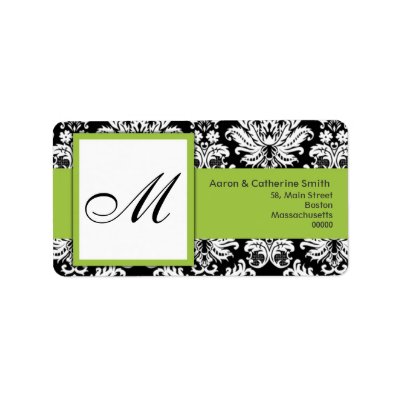 Black and White Customizable Address Labels