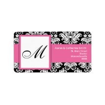 Black and White Customizable Address Labels