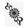 Black and White Daisy Post Cards