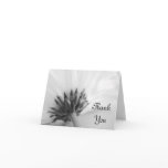 Black and White Daisy Thank You Note Card