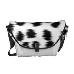 Black and White Dalmatian Print Pattern. Messenger Bag