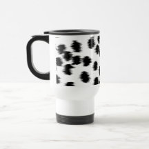 Black and White Dalmatian Print Pattern. Mug