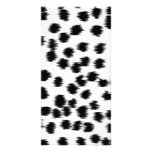 Black and White Dalmatian Print Pattern. Personalized Photo Card