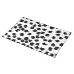 Black and White Dalmatian Print Pattern. Place Mats