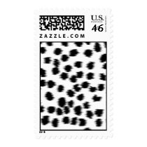 Black and White Dalmatian Print Pattern. Stamp