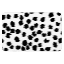 Black and White Dalmatian Print Pattern. Vinyl Magnet