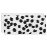 Black and White Dalmatian Print Pattern. Rack Card