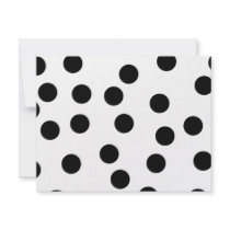 Black and White Dalmatian Spot Pattern. Personalized Invite