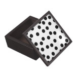 Black and White Dalmatian Spot Pattern. Premium Jewelry Boxes