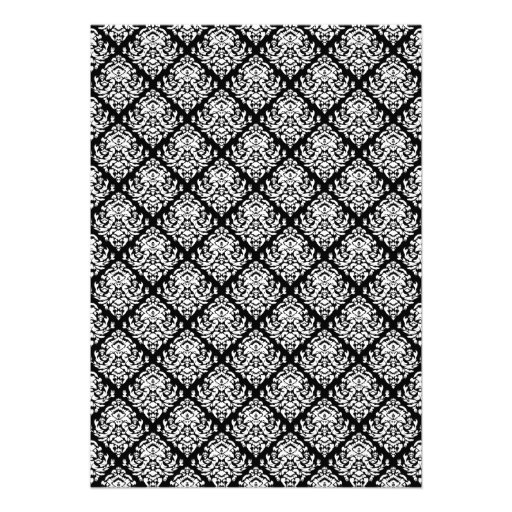 Black and White Damask 1 Announcement