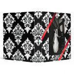Black and white damask Binder