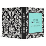 Black and White Damask Binder