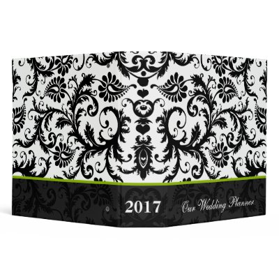 Black and White Damask Binder