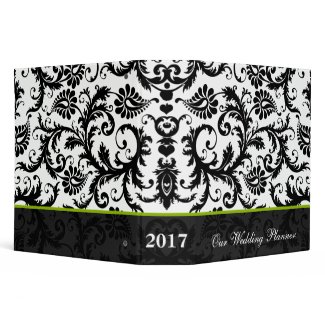 Black and White Damask Binder binder