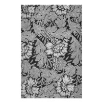 Black and White Damask Craft Paper stationery
