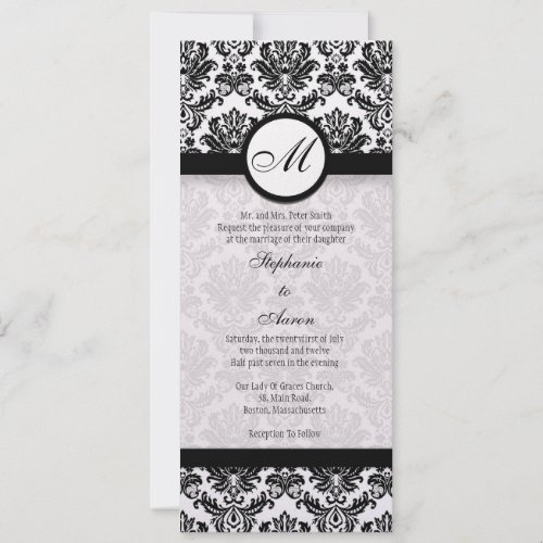 white wedding theme ideas. Black White Damask and Stripes