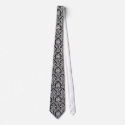 Black and white damask ties by Larissa789 Black and white damask ties