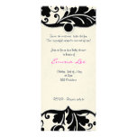 Black and white Damask Twin babyshower invitation