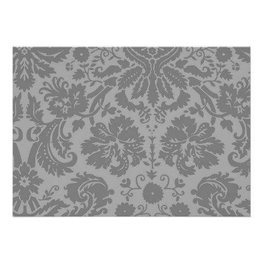 Black And White Damask Wedding Invitations