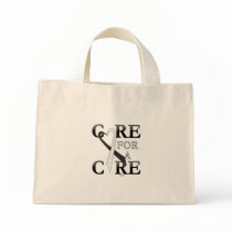 Black And White Dark Care For A Cure Design bags