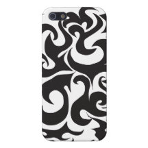 Black and White Design Case Cover For iPhone 5
